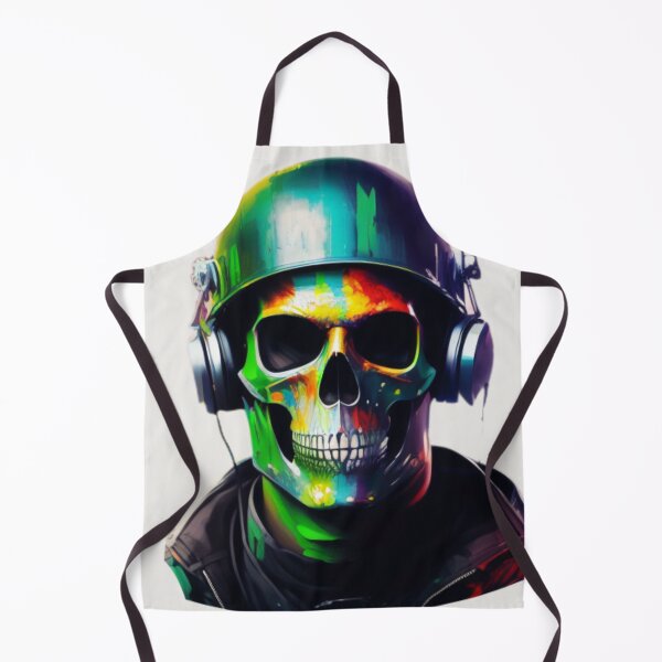 Item preview, Oil Panting Style Military Skull designed and sold by mcohen948.