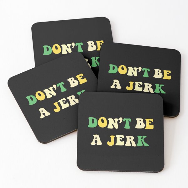 Item preview, Don't be a jerk, Yellow and Green designed and sold by Alexandrea Brown.