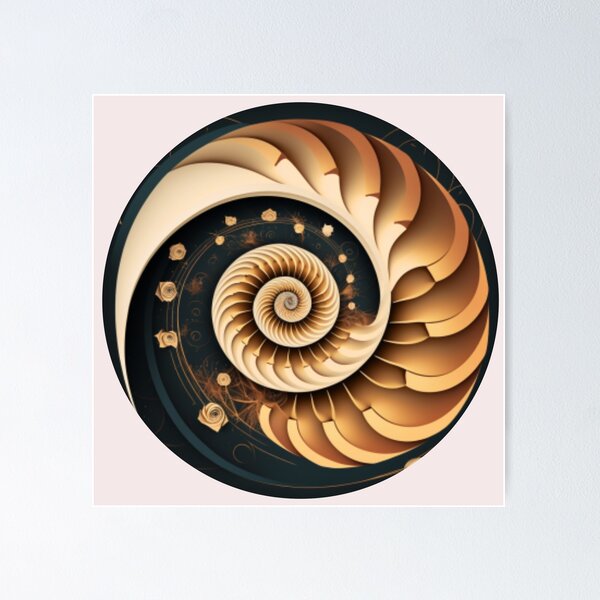 Item preview, Golden Ratio Sacred Fibonacci Spiral Essential T-Shirt designed and sold by tonyram4219.