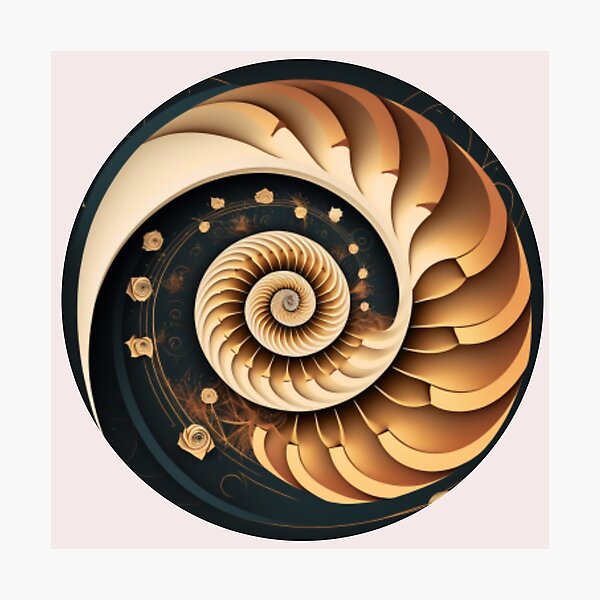 Item preview, Golden Ratio Sacred Fibonacci Spiral Essential T-Shirt designed and sold by tonyram4219.