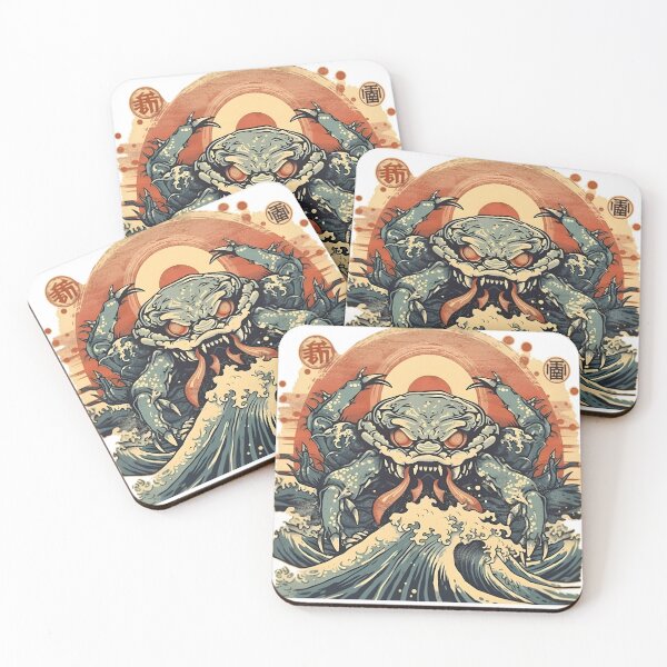 Item preview, crab in a japanese style art design designed and sold by NickLivin.