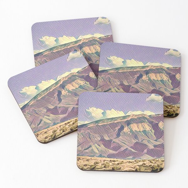 Item preview, Stylized Sandia Peak with Violet Sky designed and sold by oh-bi-me.