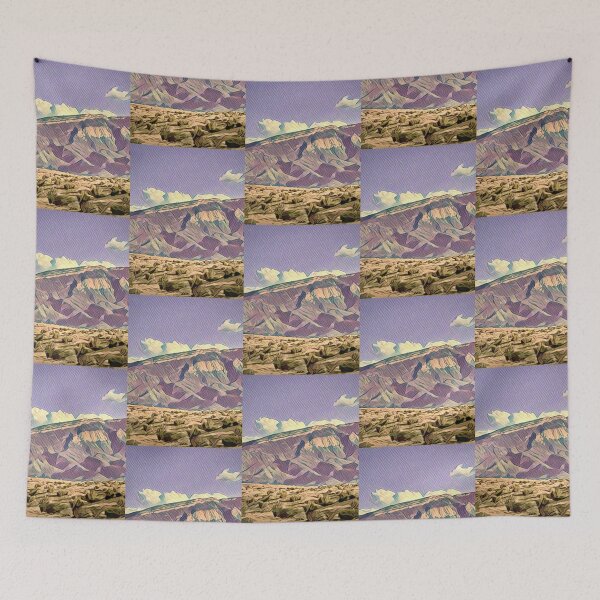 Item preview, Stylized Sandia Peak with Violet Sky designed and sold by oh-bi-me.