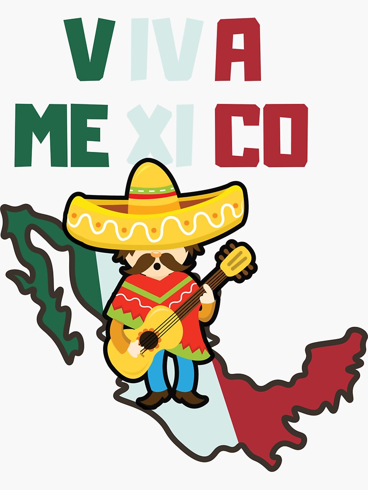 Viva Mexico Sticker Mexico Stickers Mexico Tradition Mexican Fiesta  Stickers Mexico Clipart Mexican Clipart Stickers for Laptop MacBook Pro 