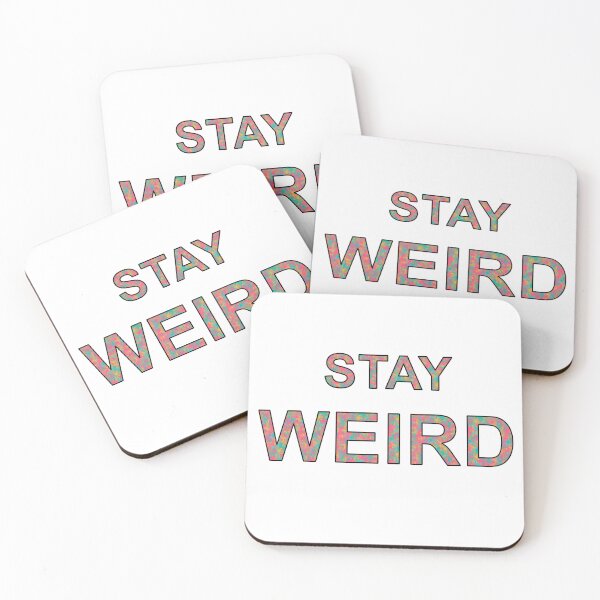 Item preview, Stay Weird Colorful Text Based Design designed and sold by CGSGraphics.