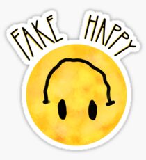 Fake Happy Sticker