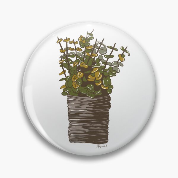 Item preview, Hanging Basket Eucalyptus Illustration designed and sold by LivingstonLine.