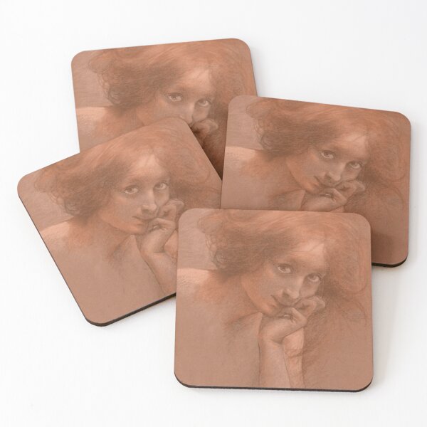 Item preview, Lucien Lévy-Dhurmer Young redheaded girl designed and sold by NouveauEra.