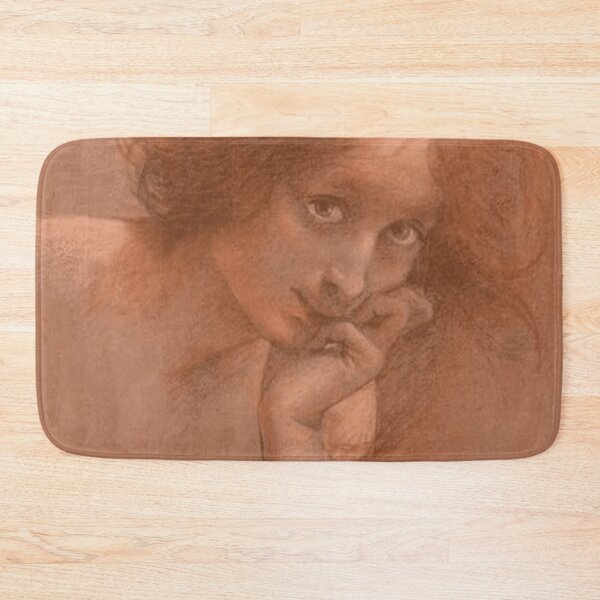 Item preview, Lucien Lévy-Dhurmer Young redheaded girl designed and sold by NouveauEra.