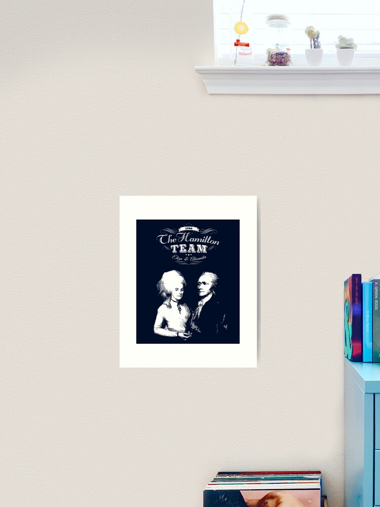 Alexander Hamilton And Eliza. History Gifts. Art Print for Sale by  STYLESYNDIKAT