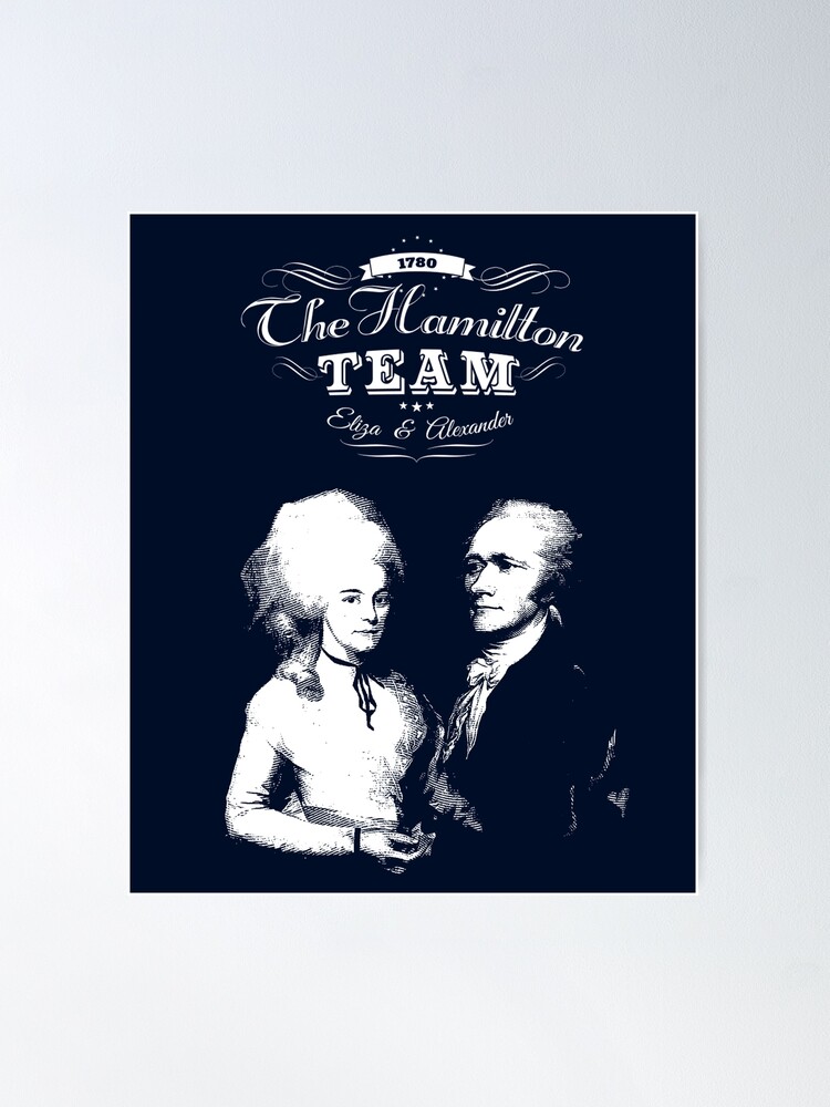 Alexander Hamilton And Eliza. History Gifts. | Poster
