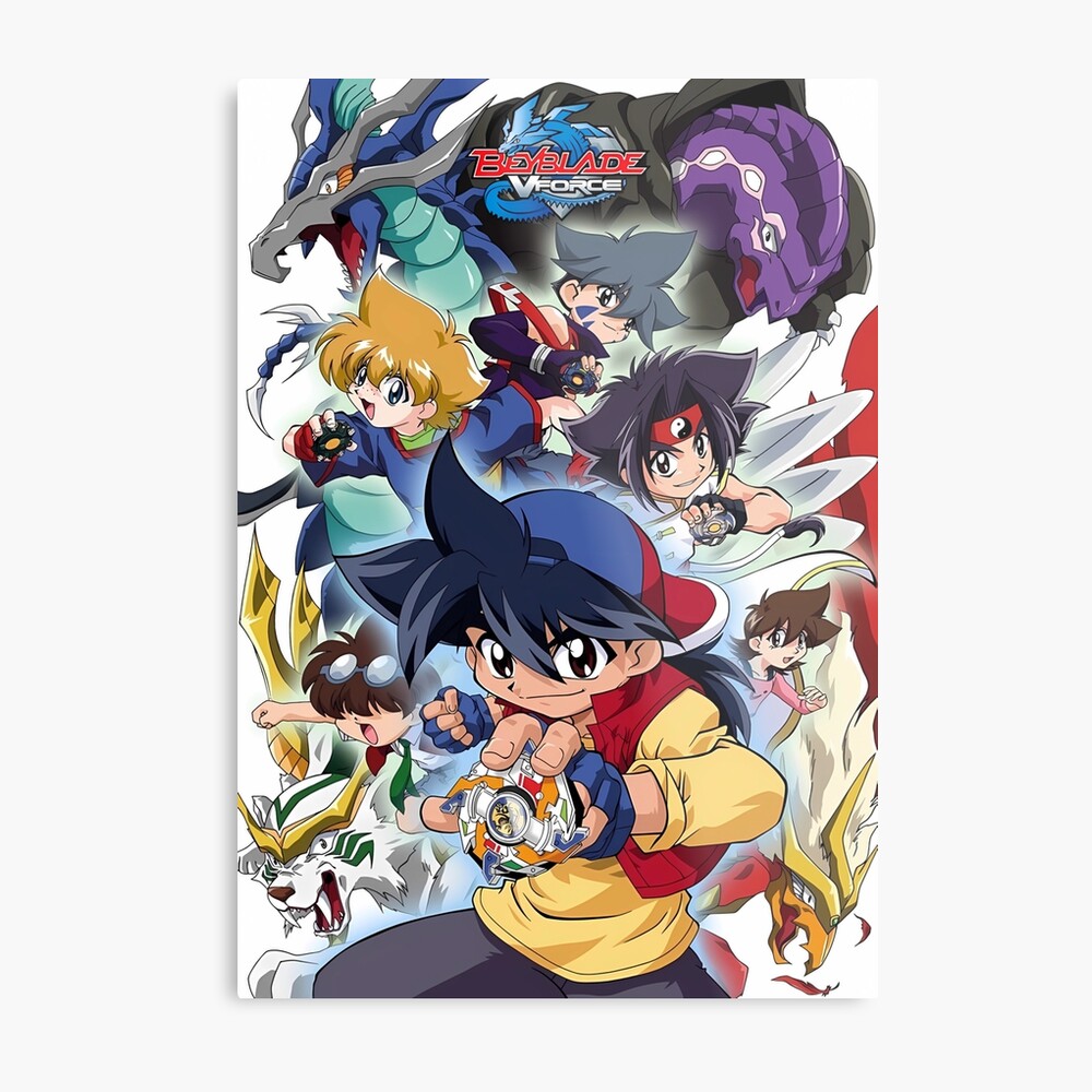 Classic Beyblade Metal Fusion Anime Canvas Art and Wall Art Poster