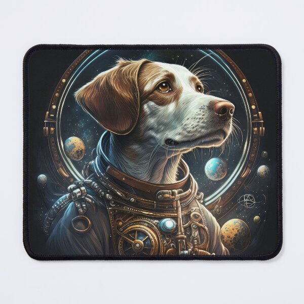 Item preview, Space dog mode on in outer space travel designed and sold by Tatsme.