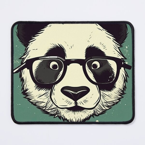 Item preview, Panda with glasses designed and sold by SirCed.