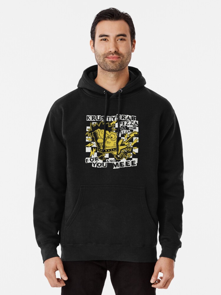 SpongeBob SquarePants Punk Bob Krusty Krab Pizza Pullover Hoodie