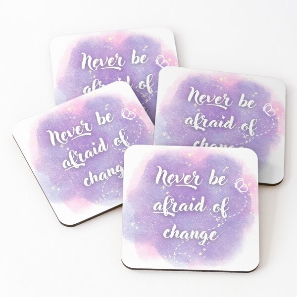 Item preview, Never be afraid of change designed and sold by QuotableCulture.