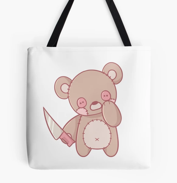 Teddy Bear With Knife Tote Bag for Sale by dxtropeb