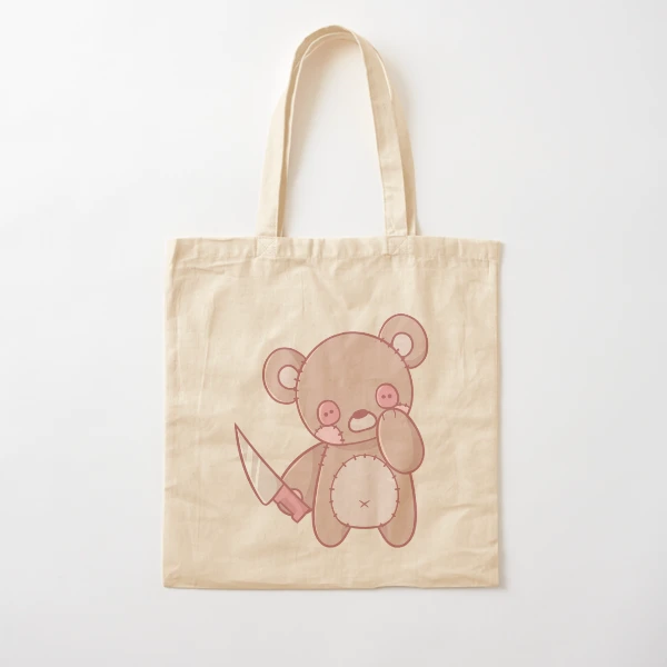 さらに100円引き◆MARITHE◆DOODLE BEAR BIG SHOPPER BAG Teddy Bear With Knife
