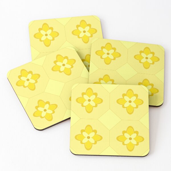 Artikelvorschau, Octagon Formal Flower Yellow Repeat 5748 entworfen und verkauft von Art in My Loft.