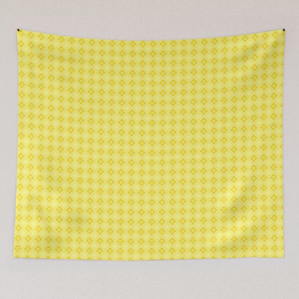 Item preview, Octagon Formal Flower Yellow Repeat 5748 designed and sold by Art in My Loft.