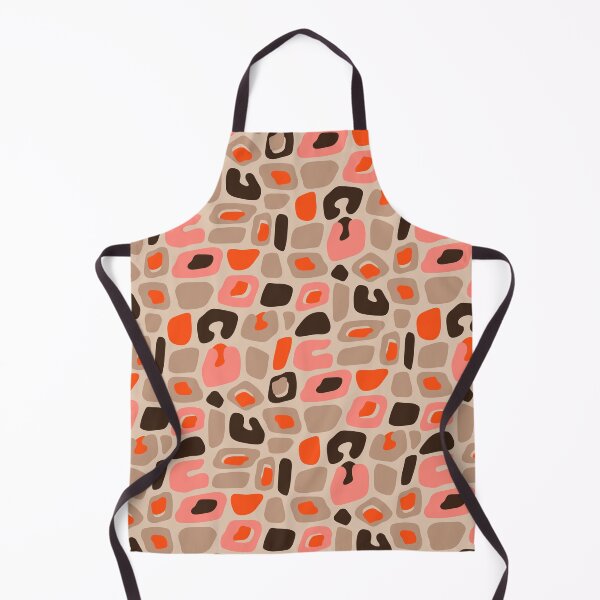 Item preview, WILD THING Abstract Leopard Spots Animal Skin Pattern in Retro MidMod Colours Blush Orange Brown Neutrals - UnBlink Studio by Jackie Tahara designed and sold by Jackie Tahara of UnBlink Studio.