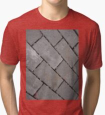 Gray rectangular blocks Tri-blend T-Shirt