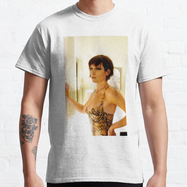 The Eyes Have It digital photo of female model in lace dress Classic T-Shirt