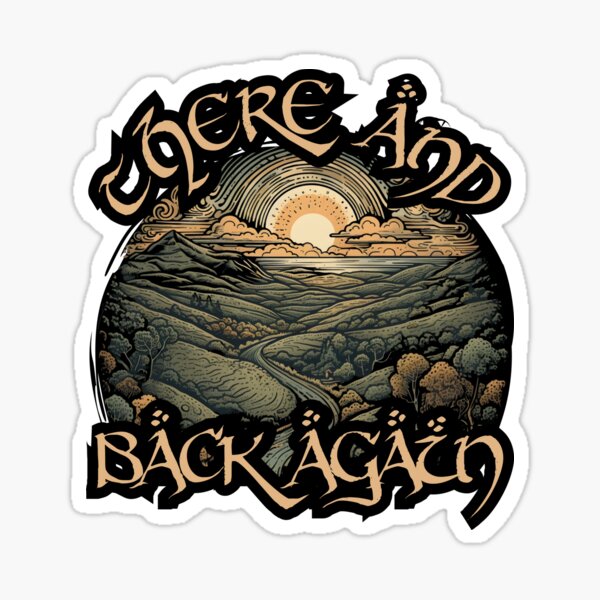 Item preview, There and Back Again - Sunset - Line Art- Fantasy designed and sold by Fenay Designs.