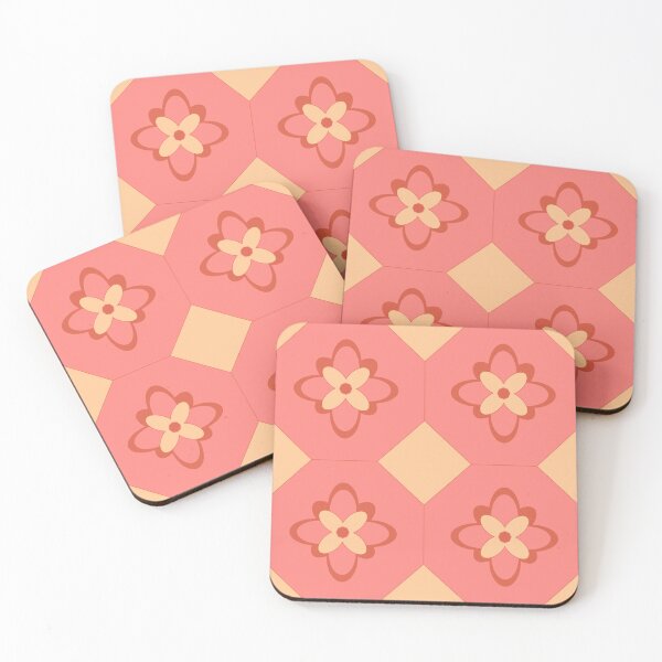 Artikelvorschau, Octagon Formal Flower Orange Repeat 5748 entworfen und verkauft von Art in My Loft.