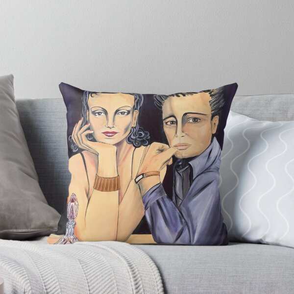 Art Deco Decanter Throw Pillow