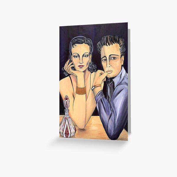 Art Deco Decanter Greeting Card