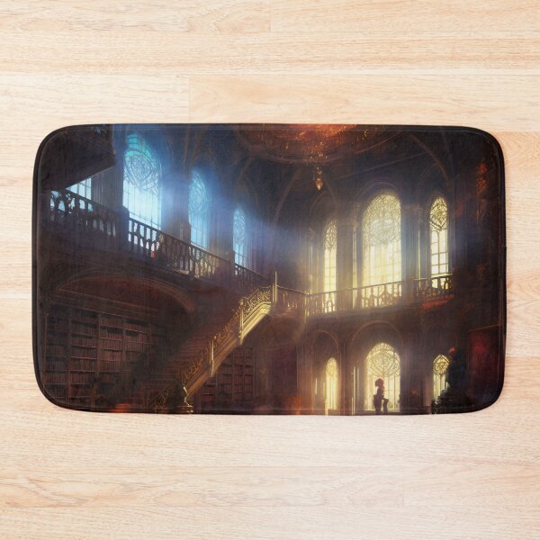 Item preview, Enchanted Knowledge: Exploring the Grand Library of the Castle Interior designed and sold by oanaunciuleanu.