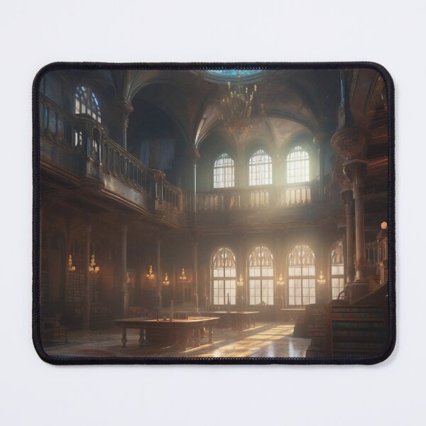 Item preview, Enchanted Knowledge: Exploring the Grand Library of the Castle Interior designed and sold by oanaunciuleanu.