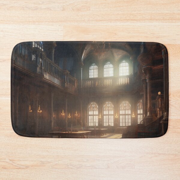 Item preview, Enchanted Knowledge: Exploring the Grand Library of the Castle Interior designed and sold by oanaunciuleanu.