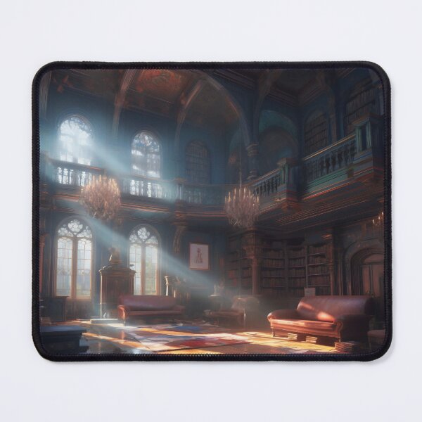 Item preview, Enchanted Knowledge: Exploring the Grand Library of the Castle Interior designed and sold by oanaunciuleanu.