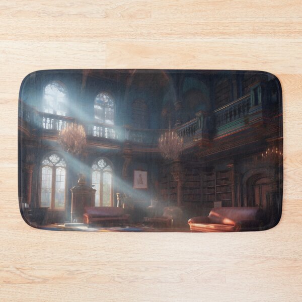 Item preview, Enchanted Knowledge: Exploring the Grand Library of the Castle Interior designed and sold by oanaunciuleanu.