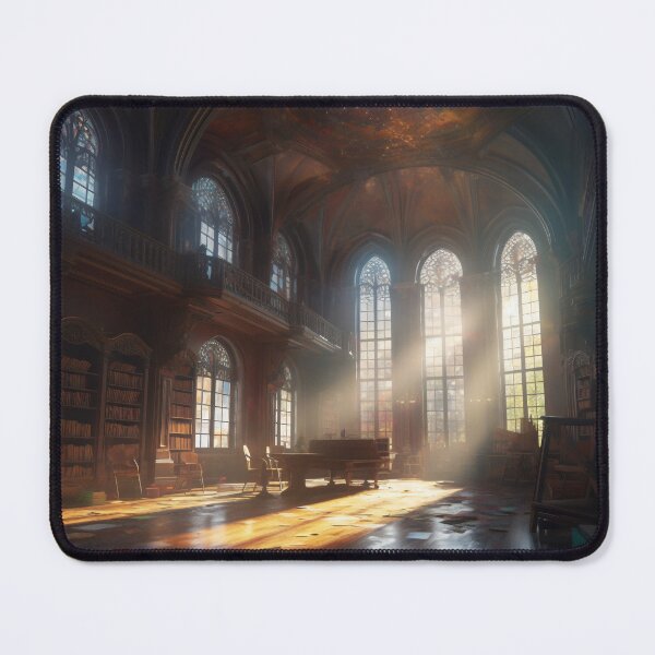 Item preview, Enchanted Knowledge: Exploring the Grand Library of the Castle Interior designed and sold by oanaunciuleanu.