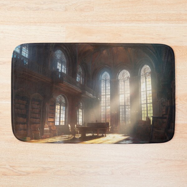 Item preview, Enchanted Knowledge: Exploring the Grand Library of the Castle Interior designed and sold by oanaunciuleanu.