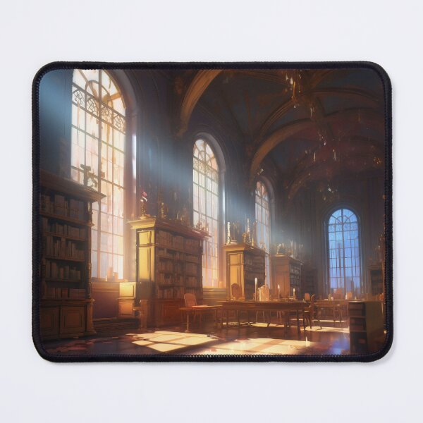 Item preview, Enchanted Knowledge: Exploring the Grand Library of the Castle Interior designed and sold by oanaunciuleanu.