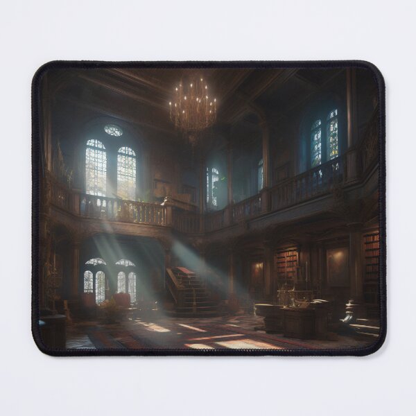 Item preview, Enchanted Knowledge: Exploring the Grand Library of the Castle Interior designed and sold by oanaunciuleanu.