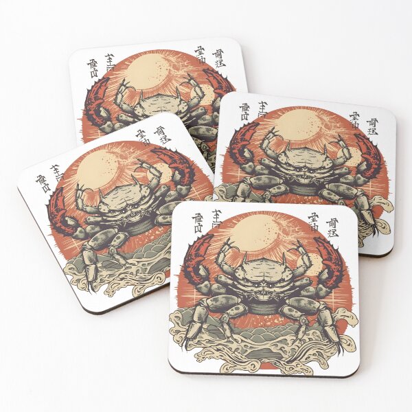 Item preview, crab in a japanese style art design designed and sold by NickLivin.