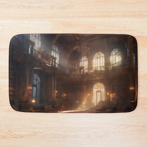 Item preview, Enchanted Knowledge: Exploring the Grand Library of the Castle Interior designed and sold by oanaunciuleanu.