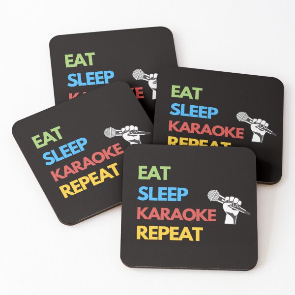 Item preview, Funny Karaoke - sing karaoke - eat, sleep, Karaoke, repeat designed and sold by Just4doglovers.