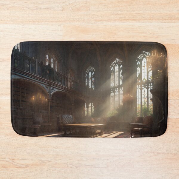 Item preview, Enchanted Knowledge: Exploring the Grand Library of the Castle Interior designed and sold by oanaunciuleanu.