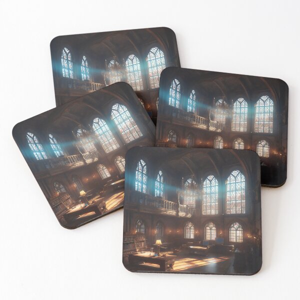 Item preview, Enchanted Knowledge: Exploring the Grand Library of the Castle Interior designed and sold by oanaunciuleanu.