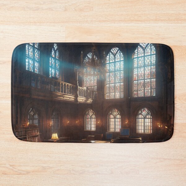 Item preview, Enchanted Knowledge: Exploring the Grand Library of the Castle Interior designed and sold by oanaunciuleanu.