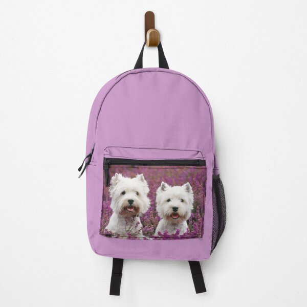 Item preview, Westie, West Highland Terrier Dogs in heather designed and sold by ScienceSource.