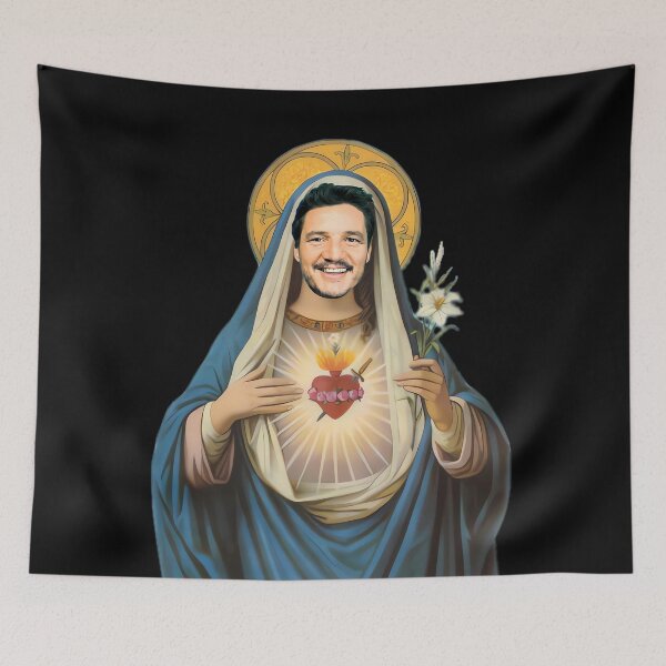Item preview, Pedro Pascal Sacred Heart designed and sold by Chicledechoclo.