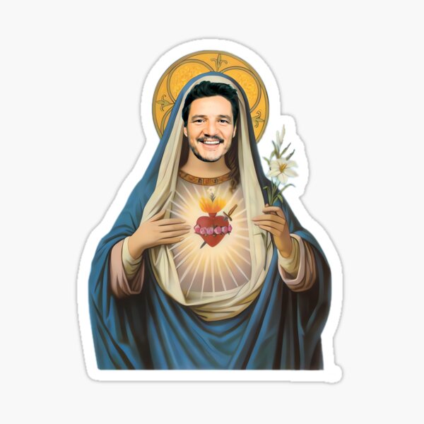 Item preview, Pedro Pascal Sacred Heart designed and sold by Chicledechoclo.