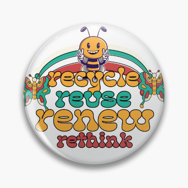 Item preview, Recycle Reuse Renew Rethink designed and sold by PositiveIdeas.